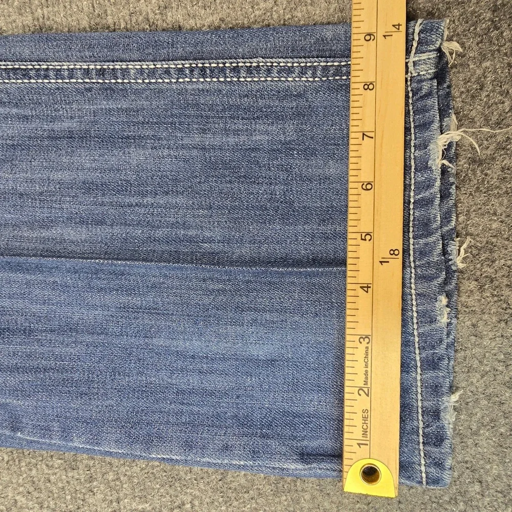 Wrangler 20X Style 42 Mens Vintage Bootcut Jeans Blue Denim 42MWXLB